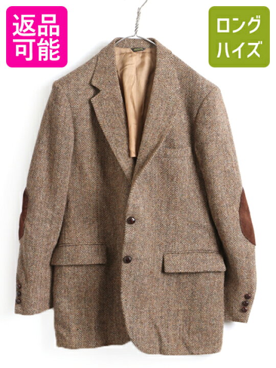 楽天市場】80s USA製 □ ハリスツイード 本革 エルボーパッチ 