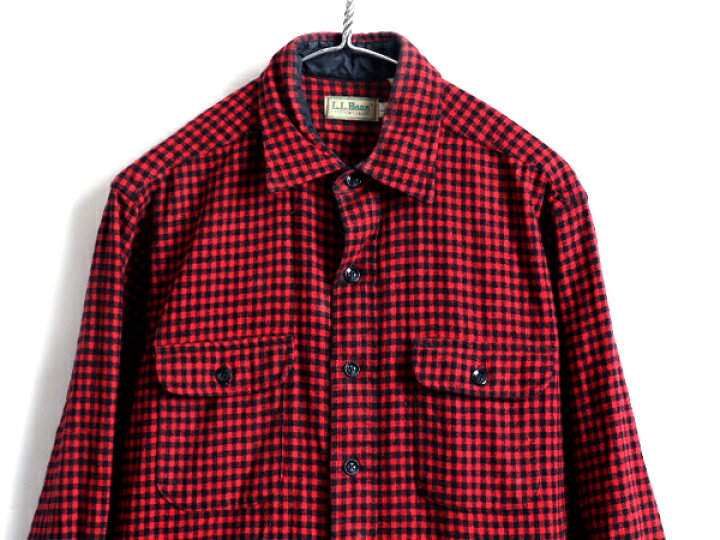 楽天市場】80s ビンテージ □ LLBEAN 2トーン ブロック チェック 長袖 