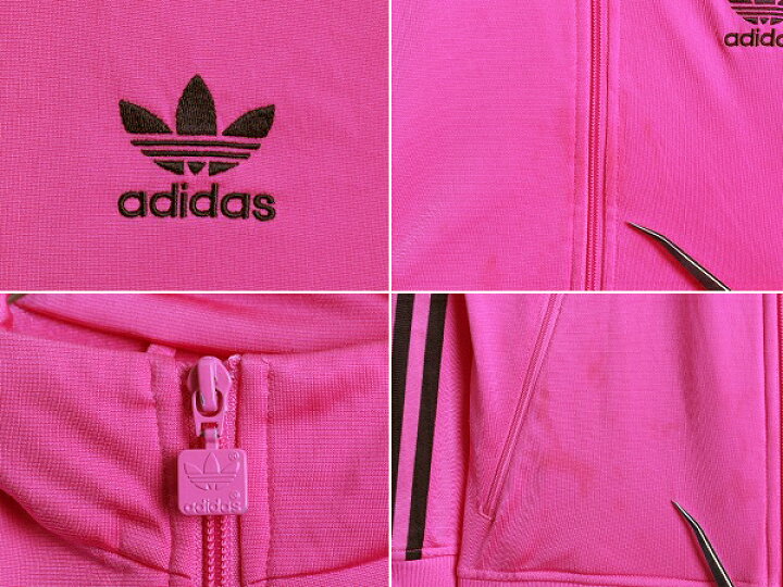 楽天市場 キッズ S 140cm 程 アディダス 3ライン フルジップ ジャージ トップ ジャケット ガールズ トラックトップ Adidas ピンク ブラック 中古 トラックジャケット ジャージトップ ワンポイント トレフォイル ロゴ 刺繍 ジャンパー ブルゾン ハイネック 子供
