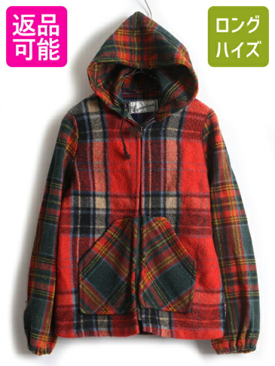 楽天市場】60s 70s ビンテージ □ FURRRINA フルジップ チェック 柄 