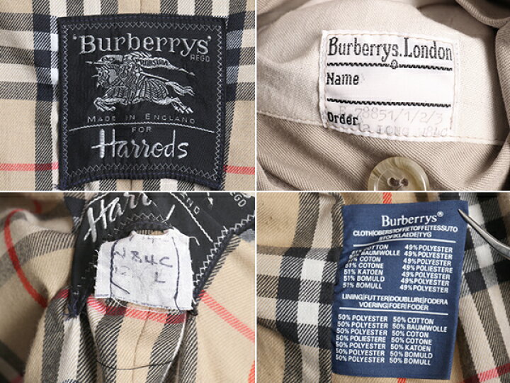 楽天市場】70s 80s イングランド製 □ Harrods 別注 BURBERRYS PRORSUM 