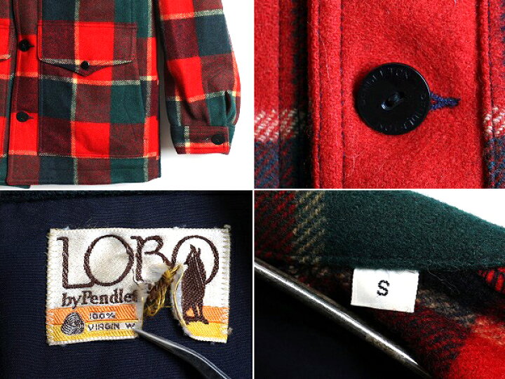楽天市場】70s ビンテージ 希少サイズ S □ LOBO By PENDLETON ペン  