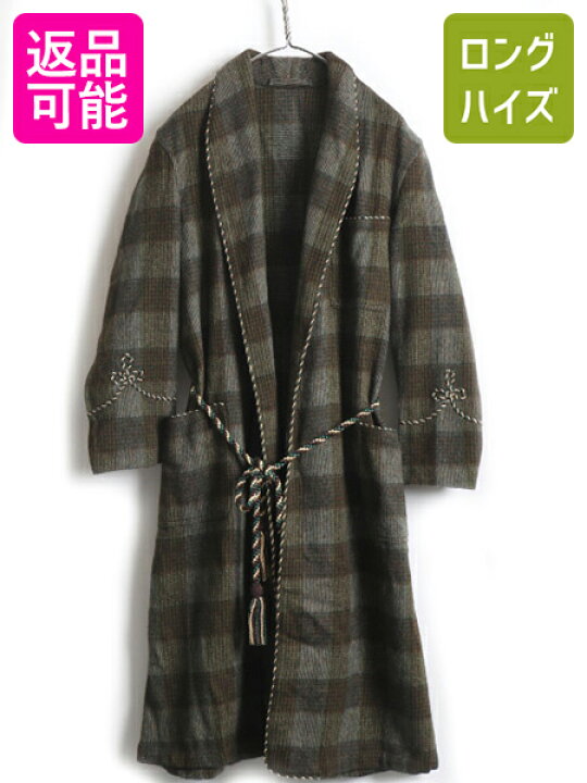 楽天市場】60s ビンテージ □ JAEGER チェック ヘビー ウール ガウン  