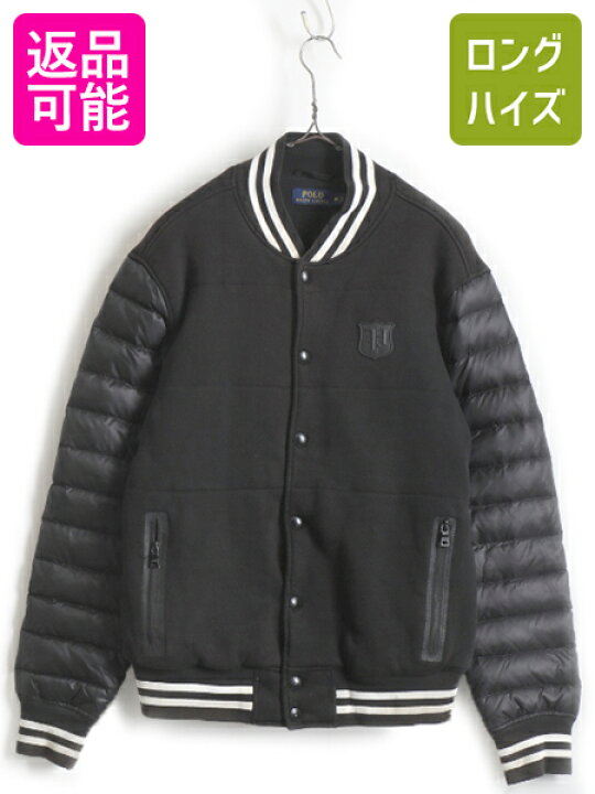 楽天市場】人気 黒 □ POLO ポロ ラルフローレン 袖 ダウン 切替 中綿  