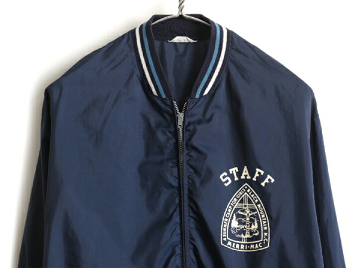楽天市場 60 S ビンテージ ランタグ Champion チャンピオン フルジップ ナイロン ジャケット メンズ 男性 L 古着 紺 白 ジャンパー リブ付き 中古 60年代 薄手 ナイロンジャケット ネイビー ホワイト ポケット付き 薄手 アルミジップ リブライン ランナーズタグ