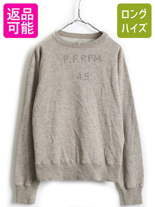 楽天市場】日本製 □ 45RPM ステンシル プリント スウェット  