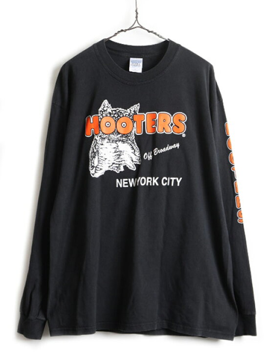 楽天市場】大きいサイズ XL 人気 黒 □ HOOTERS フーターズ 3面 