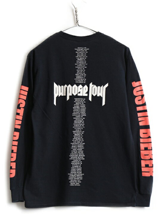 楽天市場】人気 黒 □ ジャスティン ビーバー Purpose ツアー 4面 