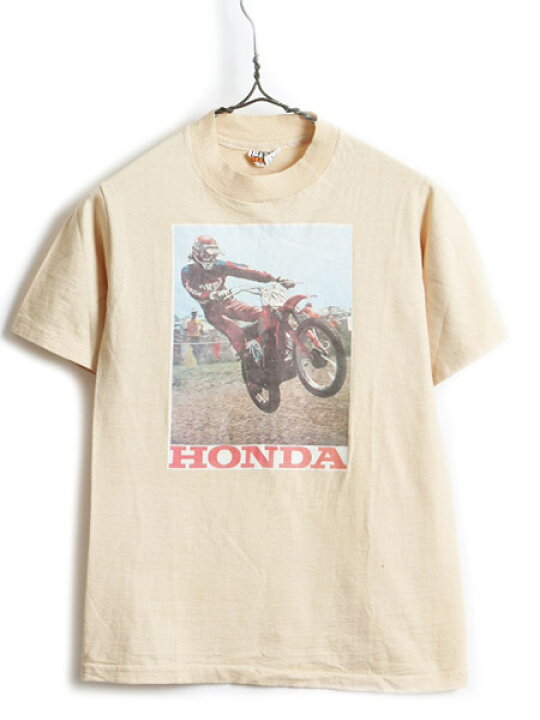 楽天市場】70s 80s USA製 希少サイズ S □ HONDA ホンダ バイク フォト 