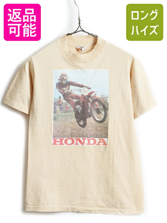 楽天市場】70s 80s USA製 希少サイズ S □ HONDA ホンダ バイク フォト 