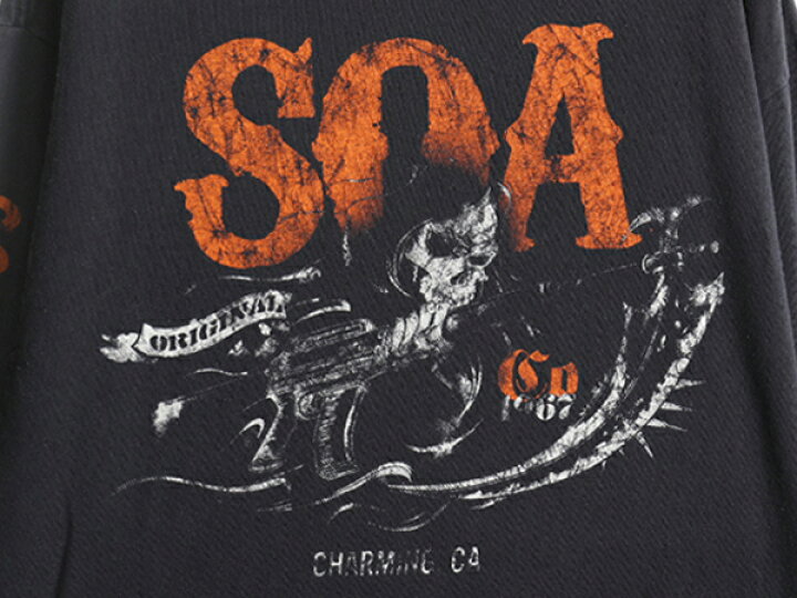 楽天市場】人気 黒 大きいサイズ XL 程□ Sons of Anarchy サンズオブ 