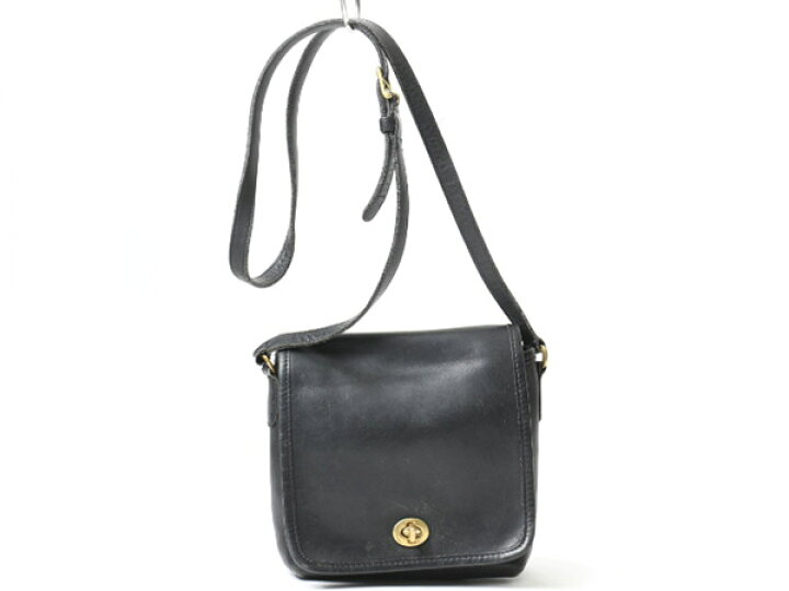 楽天市場】小ぶり 人気 黒 USA製 オールドコーチ □ COACH コーチ 本革  