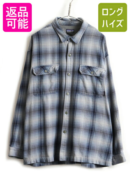 楽天市場】大きいサイズ XL □ パタゴニア シャドー チェック 長袖  