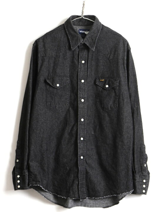 楽天市場】希少 黒 □ Wrangler ラングラー 先染め ブラック デニム 