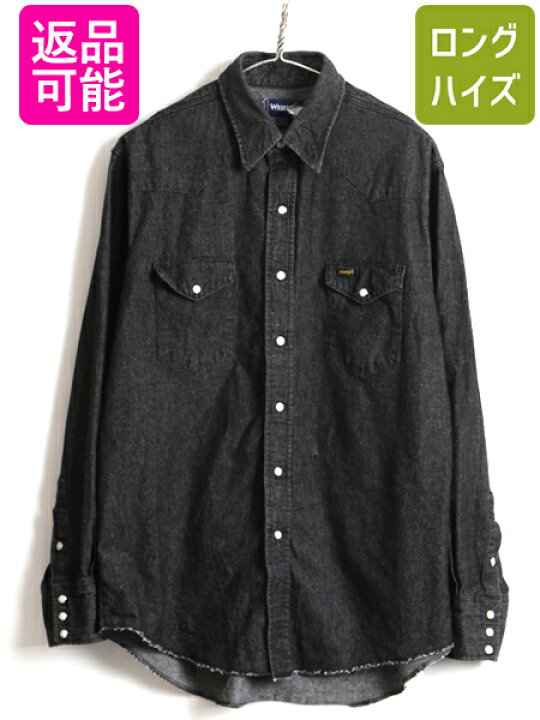 楽天市場】希少 黒 □ Wrangler ラングラー 先染め ブラック デニム 