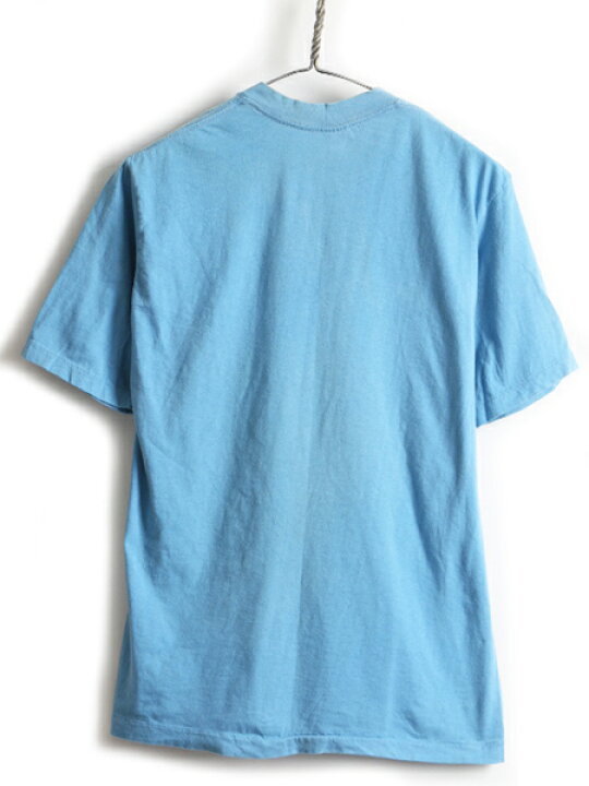 人気ブランドの新作 A1877古着 Tシャツ ブルー 好配色 グッドプリント