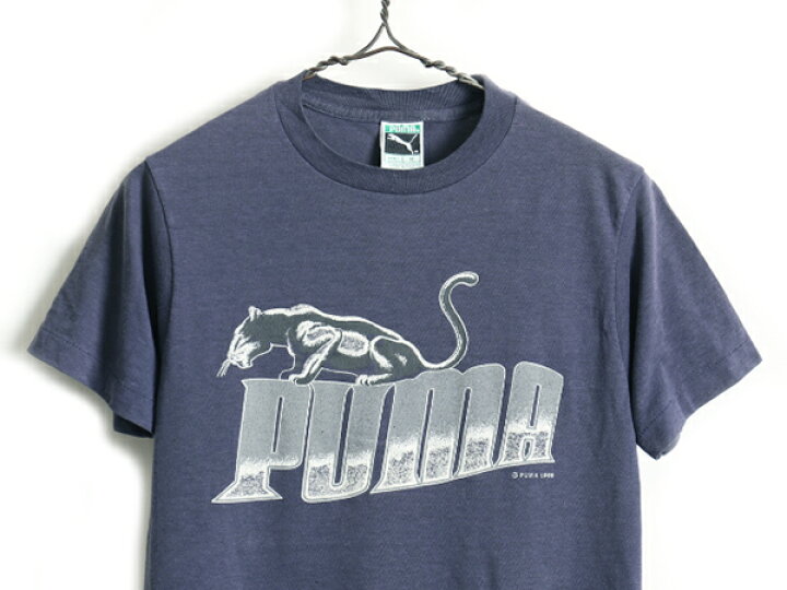 楽天市場】80s USA製 ビンテージ □ PUMA プーマ ビッグ ロゴ プリント 