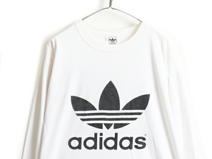 楽天市場】90s USA製 □ アディダス ADIDAS ビッグ トレフォイル ロゴ 