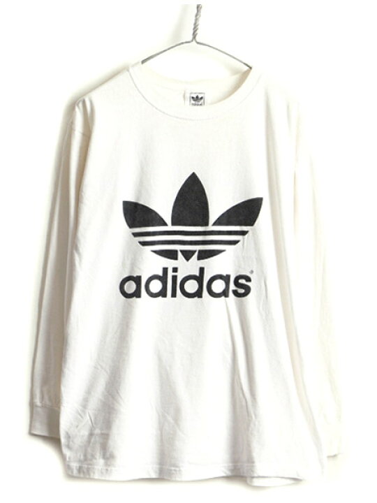 楽天市場】90s USA製 □ アディダス ADIDAS ビッグ トレフォイル ロゴ 