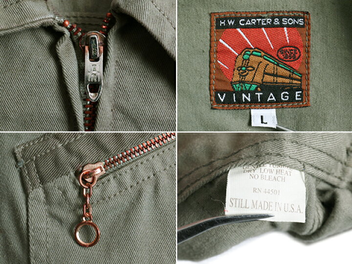 楽天市場】USA製 □ CARTERS H.W CARTER & SONS カーターズ フルジップ 