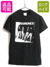 【28日29日 48h限定 ポイント5倍!!】 人気 黒 00s オールド ■ RAMONES ラモーンズ プリント 半袖 Tシャツ ( メンズ レディース S ) 古着 プリントT ロックT バンドT モノトーン| 中古 00年代 プリントTシャツ 半袖Tシャツ ロックTシャツ バンT バンドTシャツ クルーネック