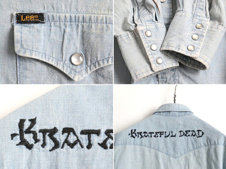 楽天市場】70s USA製 ビンテージ □ Lee リー グレイトフルデッド 刺繍  