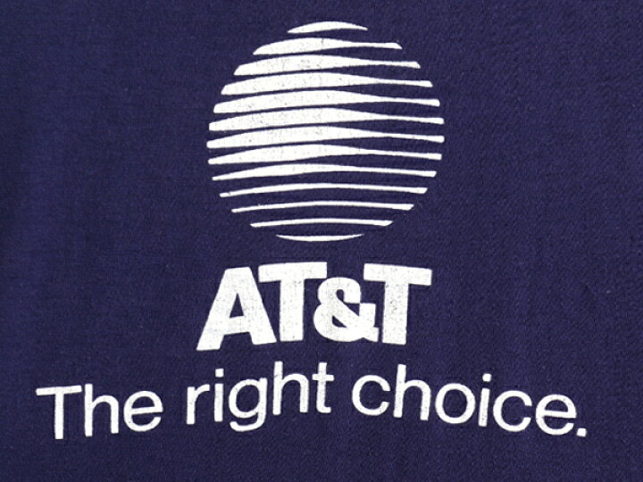 楽天市場】80s ビンテージ USA製 □ AT&T 企業 ロゴ プリント 半袖 T  