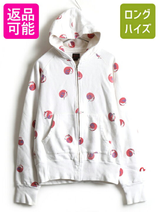 楽天市場】□ EVISU エヴィス フルジップ ダルマ 総柄 染み込み 