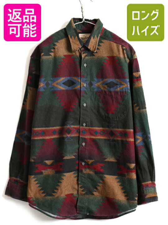 楽天市場】90s USA製 オールド □ ウールリッチ ネイティブ 総柄 
