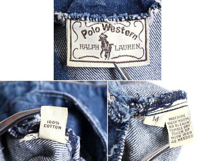 楽天市場】濃紺 80s ビンテージ □ POLO WESTERN ラルフローレン 