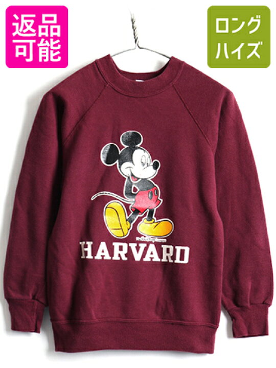 楽天市場 80s ビンテージ Usa製 Champion チャンピオン ミッキー ハーバード プリント スウェット メンズ レディース S 古着 トレーナー 男女 中古 80年代 アメリカ製 キャラクター ミッキーマウス ディズニー オフィシャル スエット 裏起毛 Harvard カレッジ