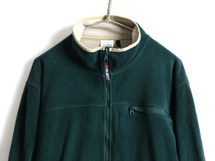 古着 エルエルビーン フリースジャケット ジップアップ 80s 90s L.L. 