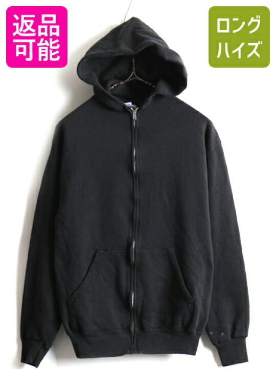 楽天市場】80s 90s USA製 人気 黒 □ JERZEES 無地 フルジップ  