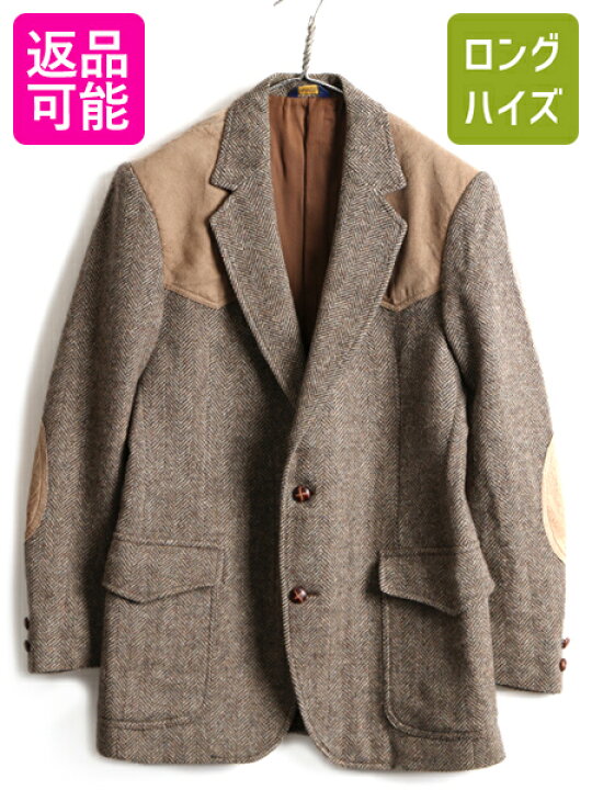 美品 上質 ペンドルトン USA製 ひびき レザーエルボーパッチ 