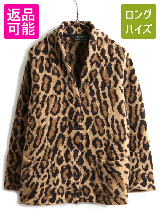 楽天市場】手編み □ LAUREN ラルフローレン レオパード ヒョウ 総柄 