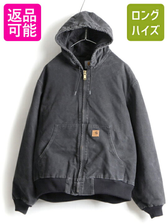 楽天市場】人気 黒 □ カーハート 中綿 キルティング フルジップ 