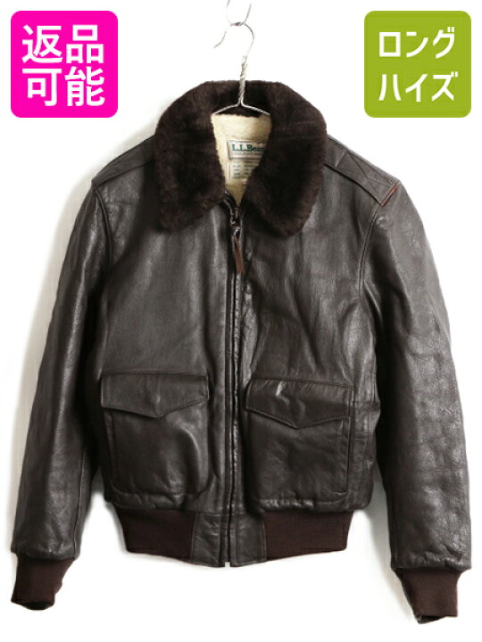 楽天市場】80s USA製 ビンテージ □ LLBEAN G-1 タイプ 内ボア 本革 