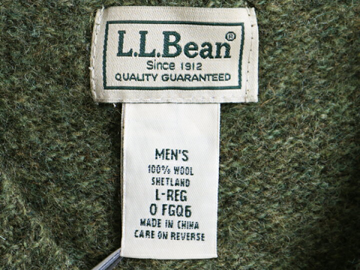 楽天市場】□ LLBEAN エルエルビーン Vネック 100% シェットランド 