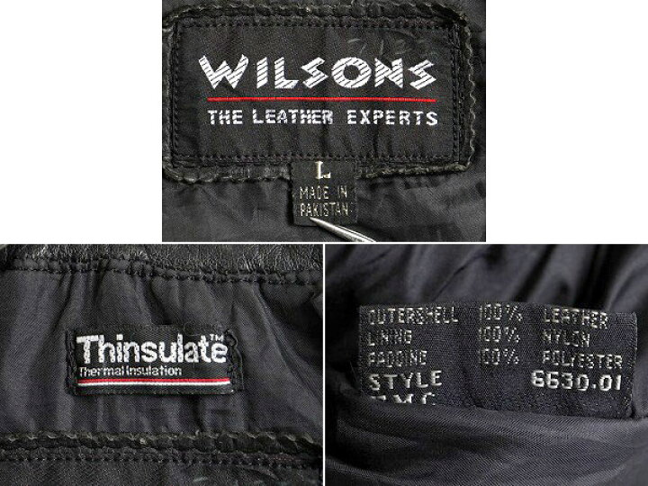 楽天市場】80s 90s ビンテージ パキスタン製 □ WILSONS 本革 レザー 