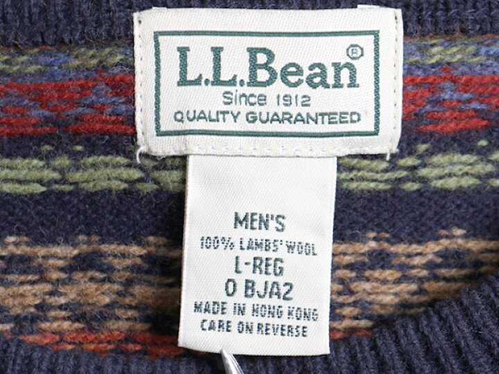 楽天市場】□ LLBEAN エルエルビーン フェアアイル 総柄 ラム ウール 