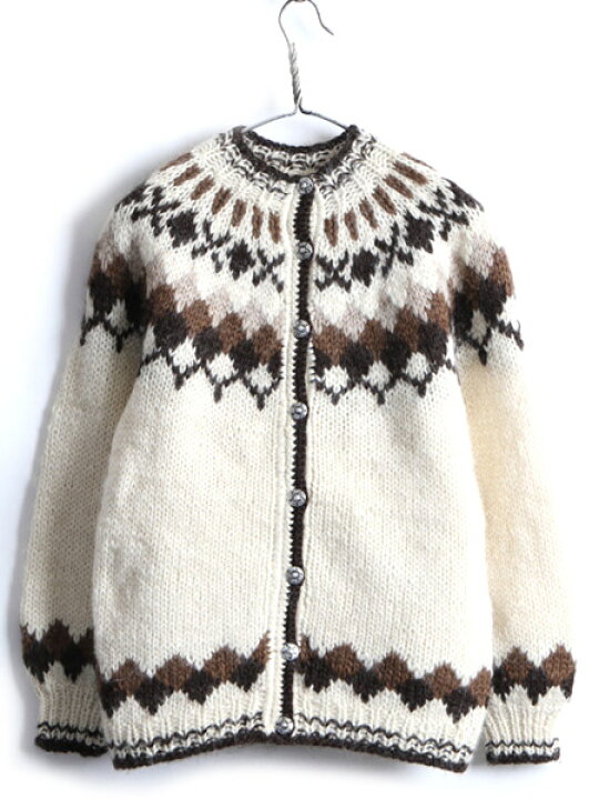 楽天市場】70s 80s ビンテージ □ ノルディック ウール ニット  