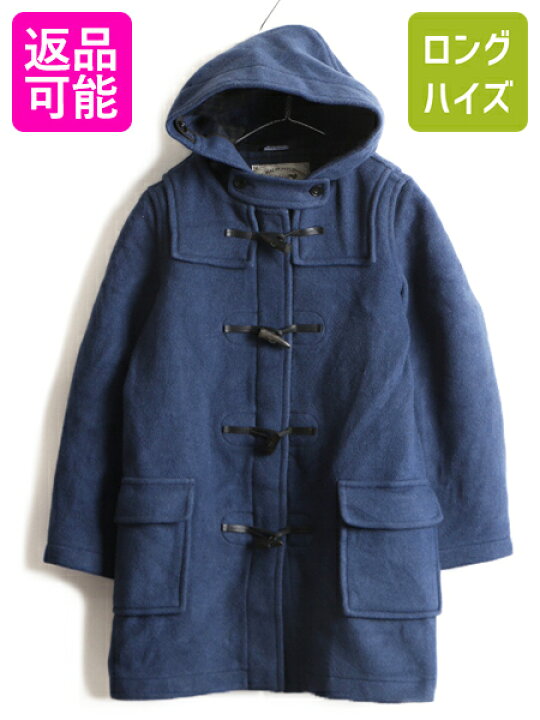 楽天市場 イングランド製 Montgomery モンゴメリー チェック ライナー付き ウール ダッフル コート 32 レディース S メンズ Xs 古着 英国製 中古 ダッフルコート ウールコート ロングコート ハーフコート ロング丈 ネイビー メルトン 青 ブルー ロイヤルブルー