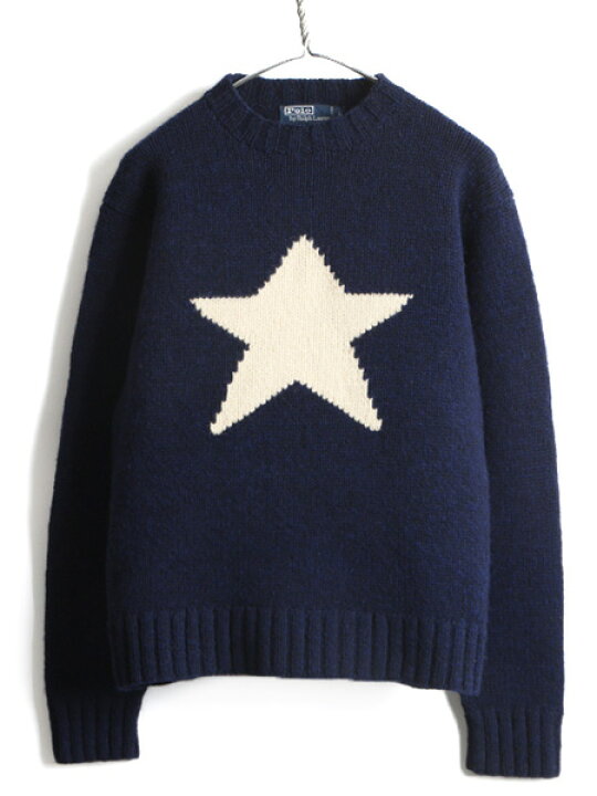 楽天市場】手編み 90s オールド ☆ POLO ポロ ラルフローレン スター 