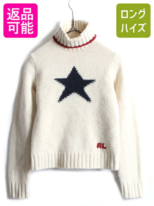 楽天市場】90s 希少サイズ S □ ラルフローレン スター タートルネック 