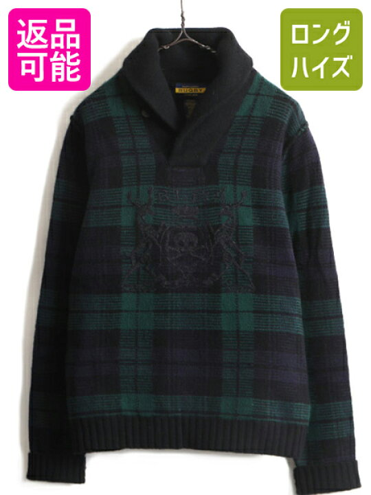楽天市場】スカル 刺繍 □ RUGBY ラルフローレン ブラックウォッチ 