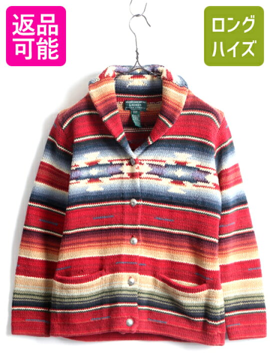 楽天市場】手編み □ LAUREN ラルフローレン ネイティブ ショール  