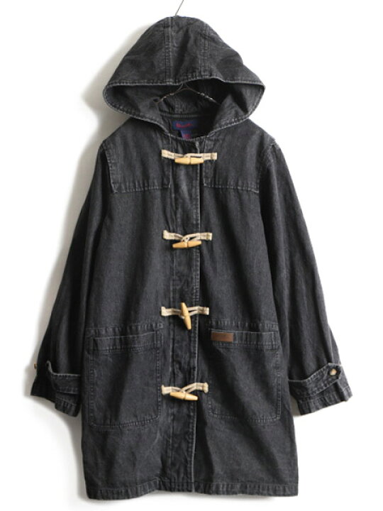 楽天市場】90s オールド □ Denim&Co 麻トグルボタン ブラック デニム 