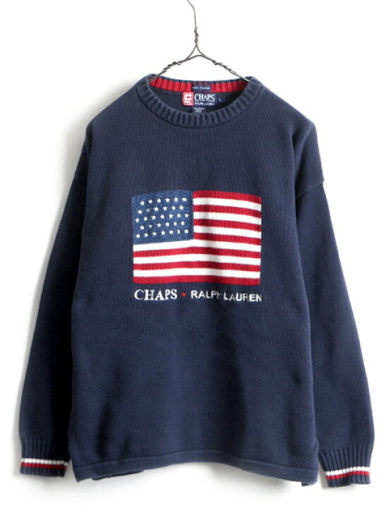 楽天市場】90s オールド □ CHAPS チャップス ラルフローレン 星条旗 