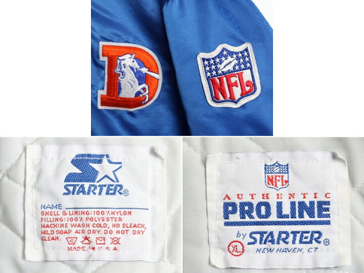 楽天市場】90s USA製 □ スターター NFL オフィシャル ブロンコス 中綿