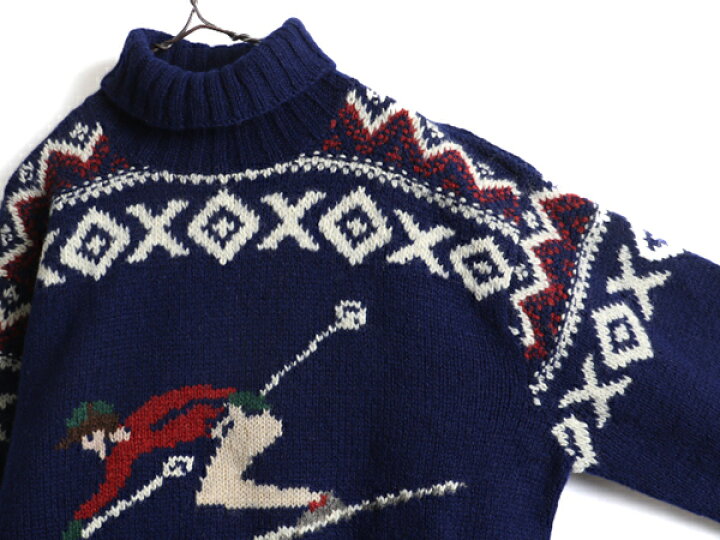 楽天市場】手編み 90s □ POLO ポロ ラルフローレン ノルディック 